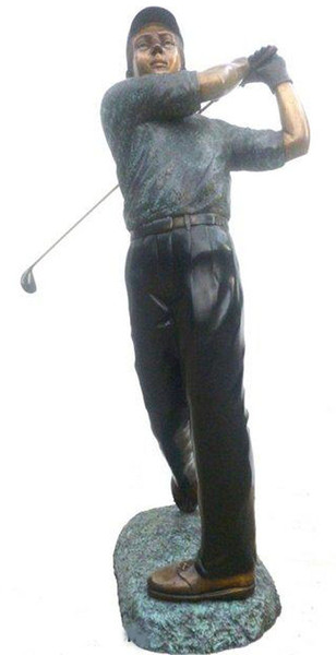 Bronze Pro Golfer Life-Size Sculpture